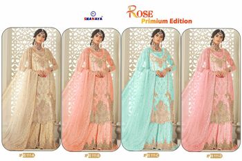 SHANAYA ROSE PREMIUM EDITION S 111 FOUX GEORGETTE PAKISTANI SUITS