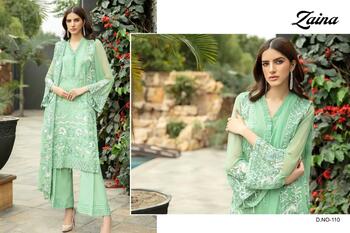 ZAINA VOL 10 PAKISTANI GEORGETTE SALWAR KAMEEZ WHOLESALER