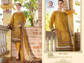 SHRADDHA DESIGNER M PRINTS VOL 14 LAWN COTTON PRINTED PAKISTANI SUITS CATALOGUE