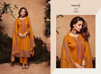 MUMTAZ ARTS RANGREZ VISCOSE JAM SATIN SALWAR SUITS NEW CATALOGUE