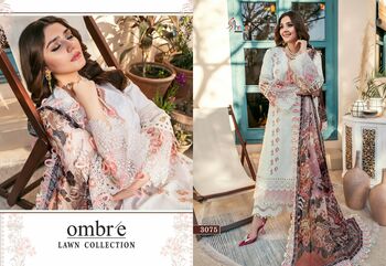 SHREE FABS OMBRE LAWN COLLECTION COTTON EMBROIDERY SUITS SURAT