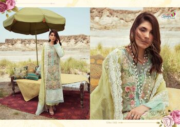 SANIYA TRENDZ CRIMSON LAWN COLOR EDITION PAKISTANI SUITS WHOLESALER SURAT