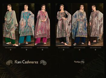 MUMTAZ ARTS KANI CASHMERES 6001-6006 PURE VELVET WINTER SUITS COLLECTION