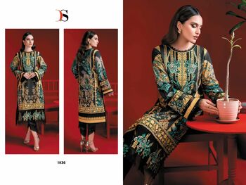 DEEPSY SUITS FIRDOUS SOLITAIRE COTTON EMBROIDERY PAKISTANI SUITS CATALOGUE