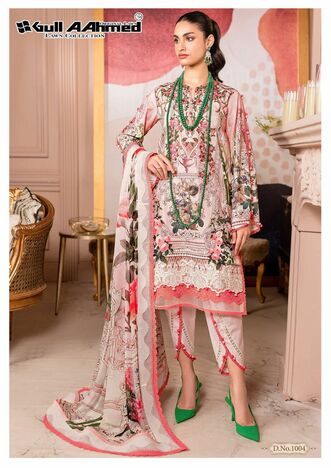 GULL AAHMED AZURE PAKISTANI KARACHI LAWN SUITS SUPPLIER SURAT