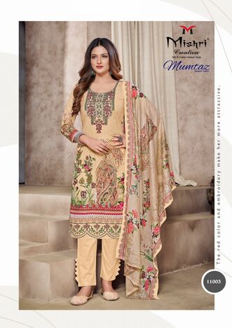 MISHRI CREATION MUMTAZ VOL 11 PURE COTTON PRINTED KARACHI SUITS CATALOGUE