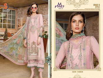 SHRADDHA DESIGNER M PRINTS VOL 14 LAWN COTTON PRINTED PAKISTANI SUITS CATALOGUE