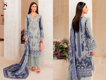 DEEPSY SUITS CHEVERON VOL 7 COTTON EMBROIDERY PAKISTANI SUITS CATALOGUE