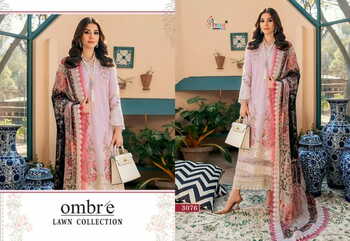 SHREE FABS OMBRE LAWN COLLECTION COTTON EMBROIDERY SUITS SURAT