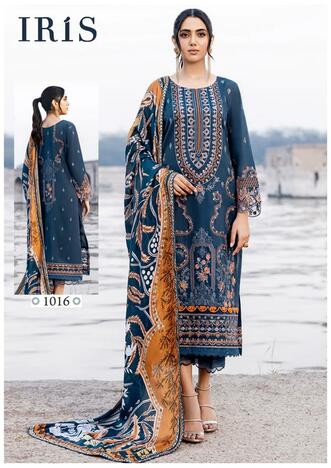 IRIS AFSANAH VOL 2 LUXURY HEAVY COTTON KARACHI SUITS BEST PRICE