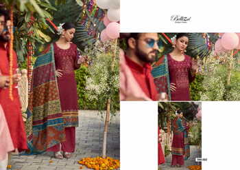 BELLIZA ITMINAAN PURE JAM COTTON PRINTED SUITS CATALOGUE