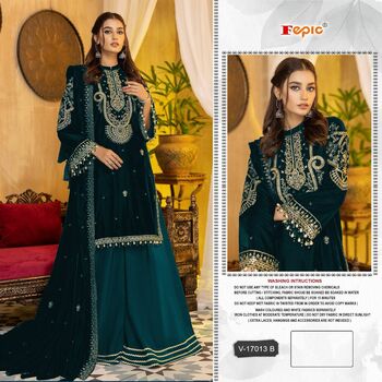 FEPIC ROSEMEEN 17013 SERIES VELVET PAKISTANI SUITS SUPPLIER SURAT