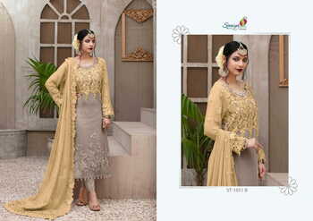 SANIYA TRENDZ ST 1051 PAKISTANI GEORGETTE SUITS SUPPLIER SURAT