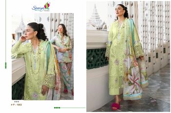 SANIYA TRENDZ MUSHQ VOL 10 COTTON CHIKANKARI EMBROIDERY SUITS