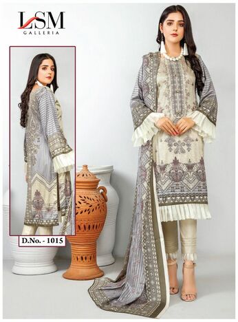 LSM GALLERIA PARIAN DREAM VOL 2 PURE LAWN KARACHI SUITS CATALOGUE