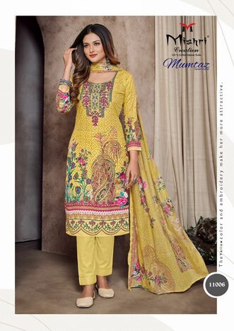 MISHRI CREATION MUMTAZ VOL 11 PURE COTTON PRINTED KARACHI SUITS CATALOGUE