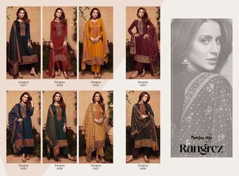 MUMTAZ ARTS RANGREZ VISCOSE JAM SATIN SALWAR SUITS NEW CATALOGUE