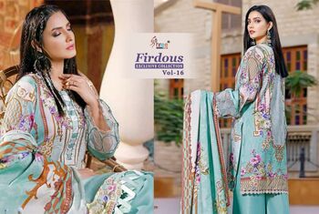 SHREE FABS FIRDOUS VOL 16 EXCLUSIVE COLLECTION PAKISTANI SUITS WHOLESALE