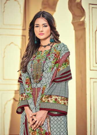 INAYAT VOL 6 COTTON DIGITAL STYLE PRINTED KARACHI SUITS