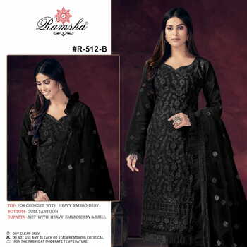 RAMSHA PRESENT R 512 NX PAKISTANI SALWAR KAMEEZ MANUFACTURER