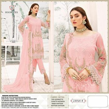 HOORTEX 23016 SERIES GEORGETTE PAKISTANI SUITS WHOLESALE