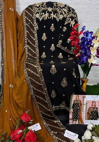 SERENE S 94 COLOURS GEORGETTE EMBRIODERED PAKISTANI SUITS CATALOGUE