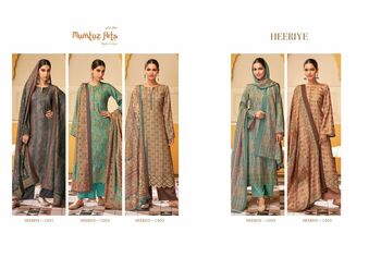 MUMTAZ ARTS HEERIYE VISCOSE PASHMINA PRINT EMBROIDERY SUITS WINTER COLLECTION