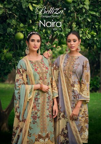 BELLIZA NAIRA VOL 11 COTTON DIGITAL PRINTED SUITS SUPPLIER SURAT