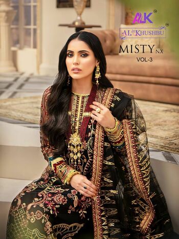 AL KHUSHBU MISTY VOL 3 NX GEORGETTE SALWAR KAMEEZ LATEST CATALOGUE