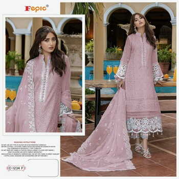 FEPIC ROSEMEEN C 1234 GEORGETTE PAKISTANI SUITS CATALOGUE