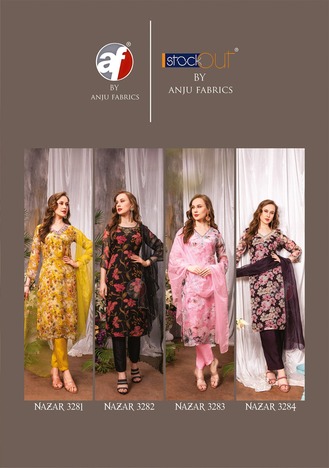 ANJU FABRICS NAZAR VOL 5 SURAT KURTI DISTRIBUTOR