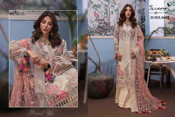 SERENE ADAN LIBAS RAVIA VOL 3 PAKISTANI GEORGETTE SALWAR SUITS AT WHOLESALE