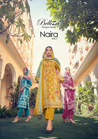 BELLIZA NAIRA VOL 7 PURE COTTON DIGITAL PRINT SUITS SUPPLIER SURAT