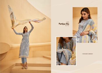 MUMTAZ ARTS KHAAB NX LAWN COTTON DIGITAL PRINT SUITS SUPPLIER SURAT