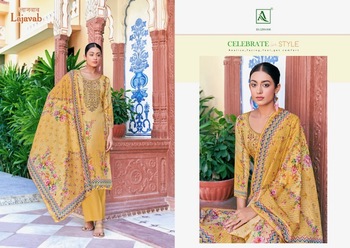 ALOK SUITS LAJAVAB DESIGNER PRINTED SUITS SUPPLIER SURAT