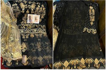 HOOR TEX D.NO 23012 A B C D GEORGETTE PAKISTANI SUITS