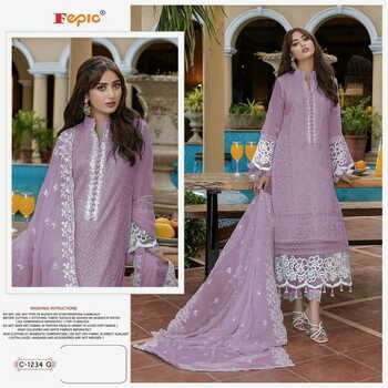 FEPIC ROSEMEEN C 1234 GEORGETTE PAKISTANI SUITS CATALOGUE