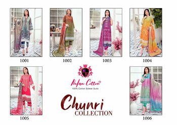 NAFISA COTTON CHUNRI COLLECTION PAKISTANI LAWN KARACHI SUITS WHOLESALER