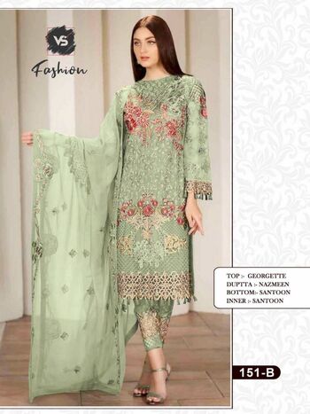 VS FASHION D.NO 151 SERIES PAKISTANI SUITS WHOLESALER SURAT