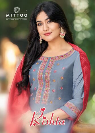 MITTOO RISTA HANDWORK KURTIS ONLINE SUPPLIER SURAT