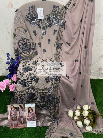 SERENE S 79 FOUX GEORGETTE PAKISTANI SUITS LATEST CATALOGUE