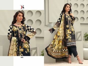 DEEPSY FIRDOUS QUEENS COURT REMIX COTTON EMBROIDERY PAKISTANI SUITS