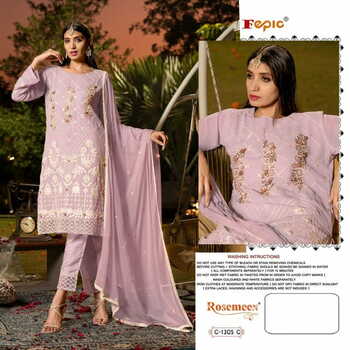 FEPIC ROSEMEEN C 1305 GEORGETTE EMBROIDERY PAKISTANI SUITS