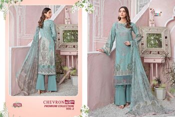 SHREE FABS CHEVRON REMIX PREMIUM COLLECTION VOL 2 PAKISTANI SUITS LATEST CATALOGUE 2022