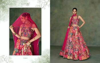 SAYURI DESIGNER ODHANI DESIGNER SILK LEHANGA WHOLESALER IN SURAT