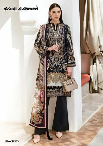 GULL AAHMED MINHAL VOL 2 EXCLUSIVE LAWN KARACHI SUITS NEW CATALOGUE