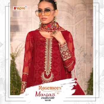 FEPIC ROSEMEEN MARIA B EMBROIDE VOL 6 PAKISTANI SUITS CATALOGUE