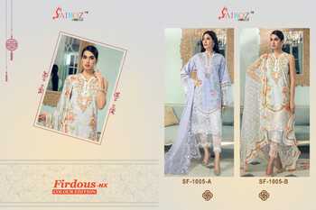 SAIROZ FIRDOUS NX COLOUR EDITION PAKISTANI COTTON PRINTED SUITS