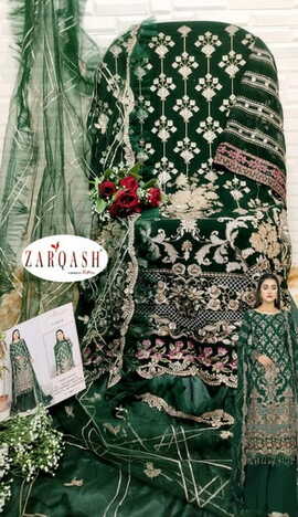 ZARQASH Z 3008 GEORGETTE EMBROIDERY SALWAR SUITS CATALOGUE