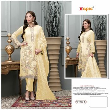 FEPIC ROSEMEEN C 1253 SERIES FOUX GEORGETTE PAKISTANI SUITS